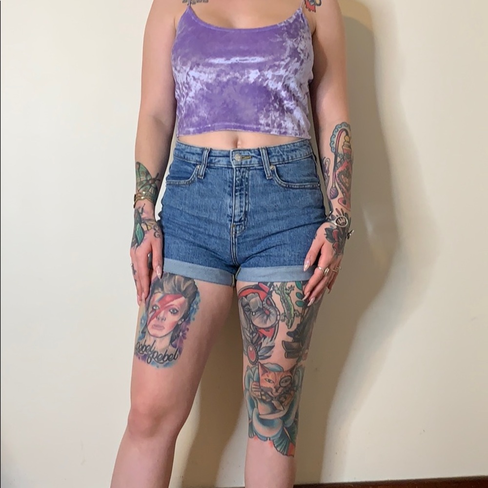 Divided Purple Crush Velvet Tank